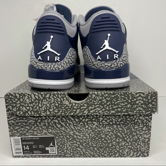 Nike Air Jordan 3 Retro “Georgetown” 2021 NEW - Picture 5 of 6